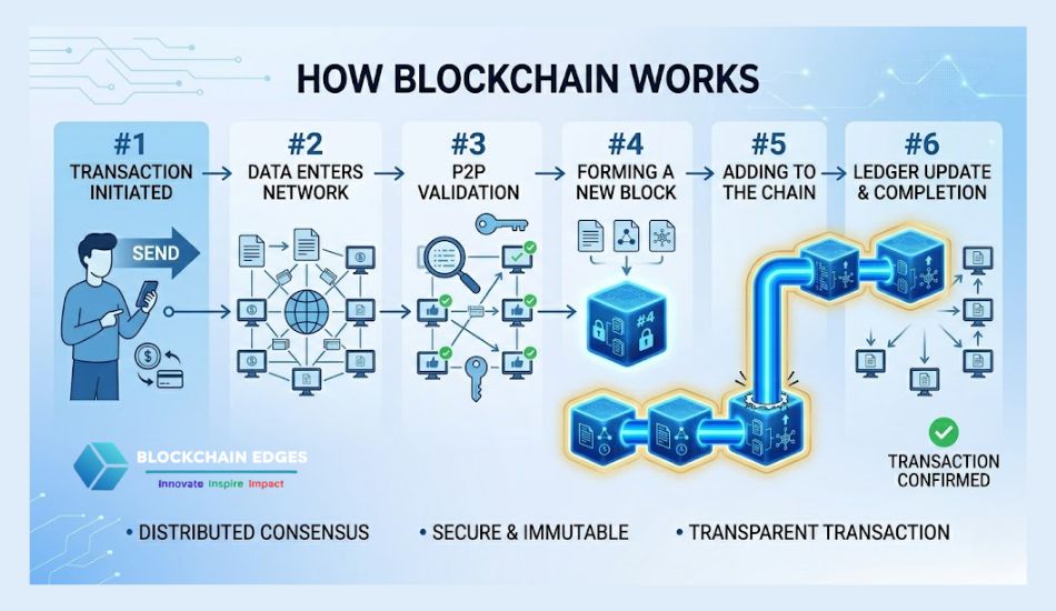 What is blockchain in simple words and How it works