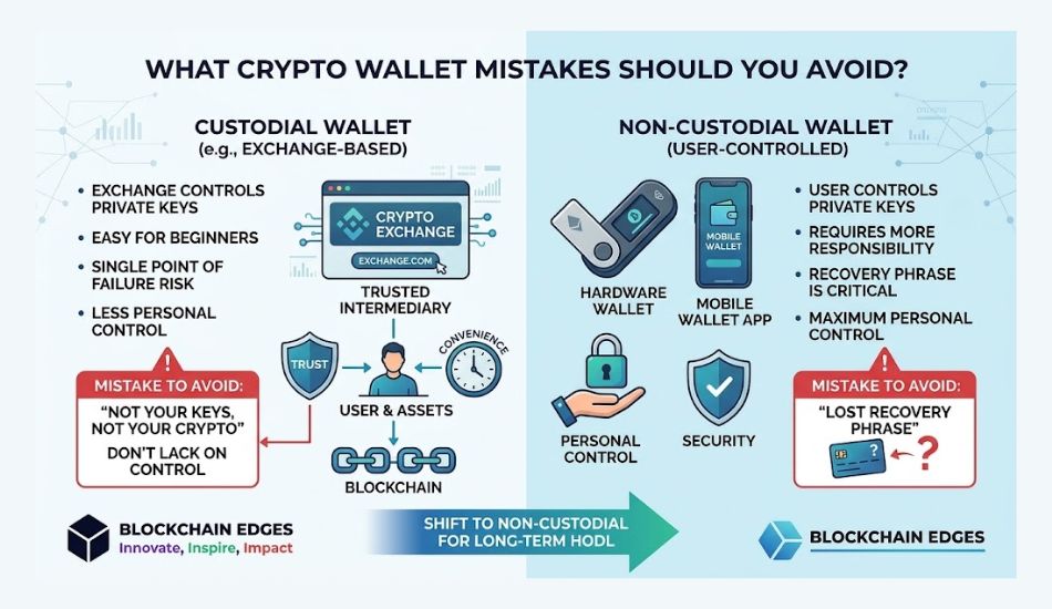 Crypto wallet private key and recovery phrase security